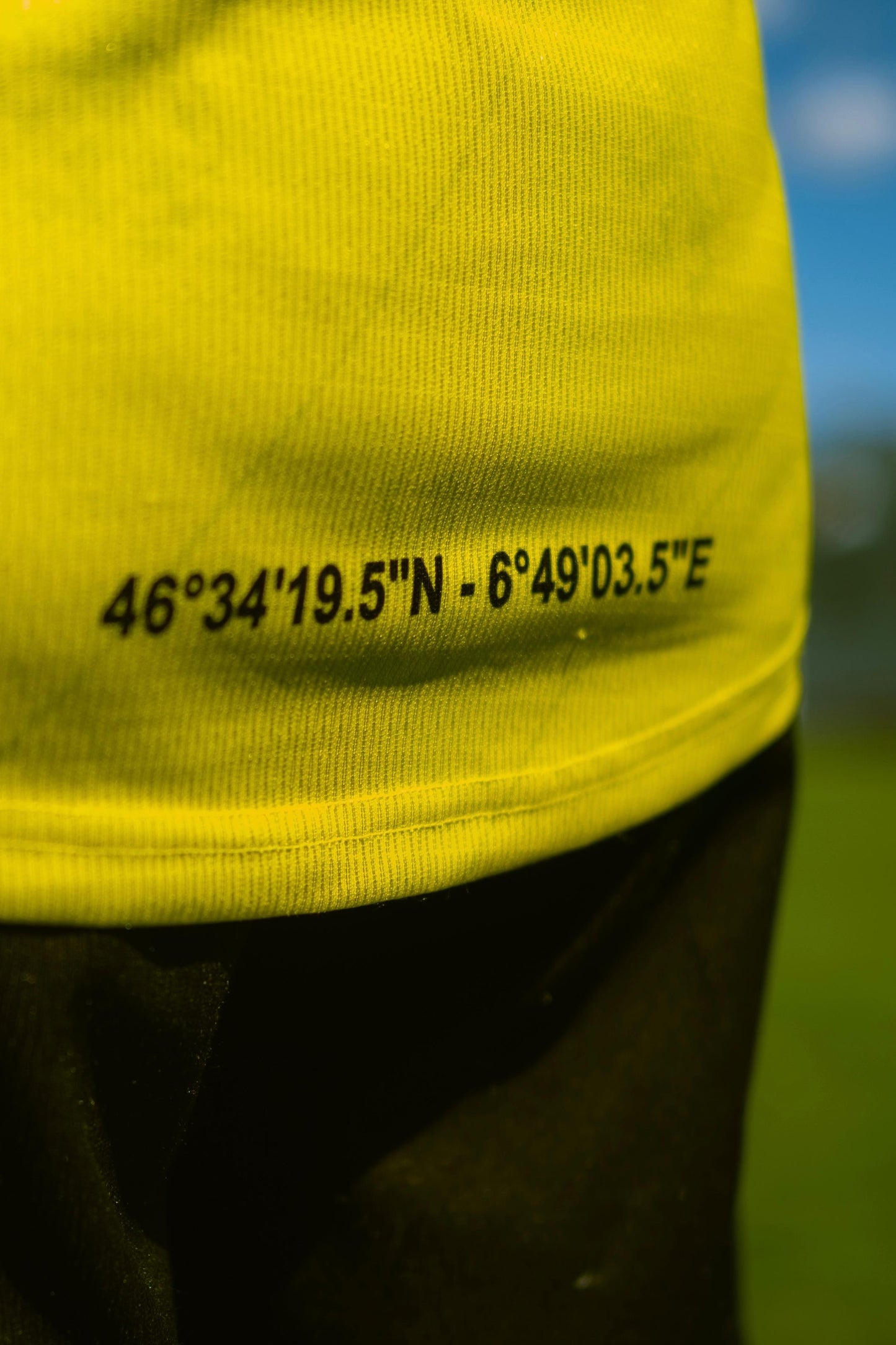 Maillot anniversaire jaune QUADRA