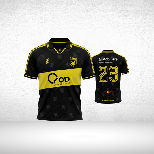 Maillot anniversaire noir QUADRA