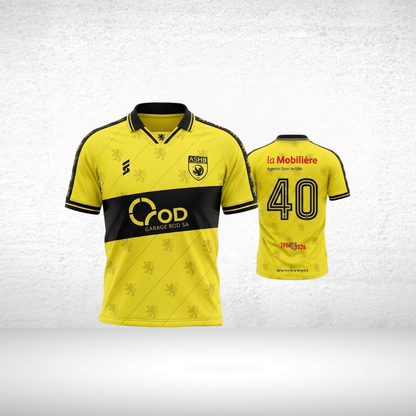 Maillot anniversaire jaune QUADRA