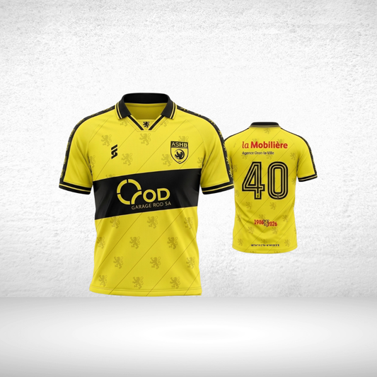 Maillot anniversaire jaune QUADRA